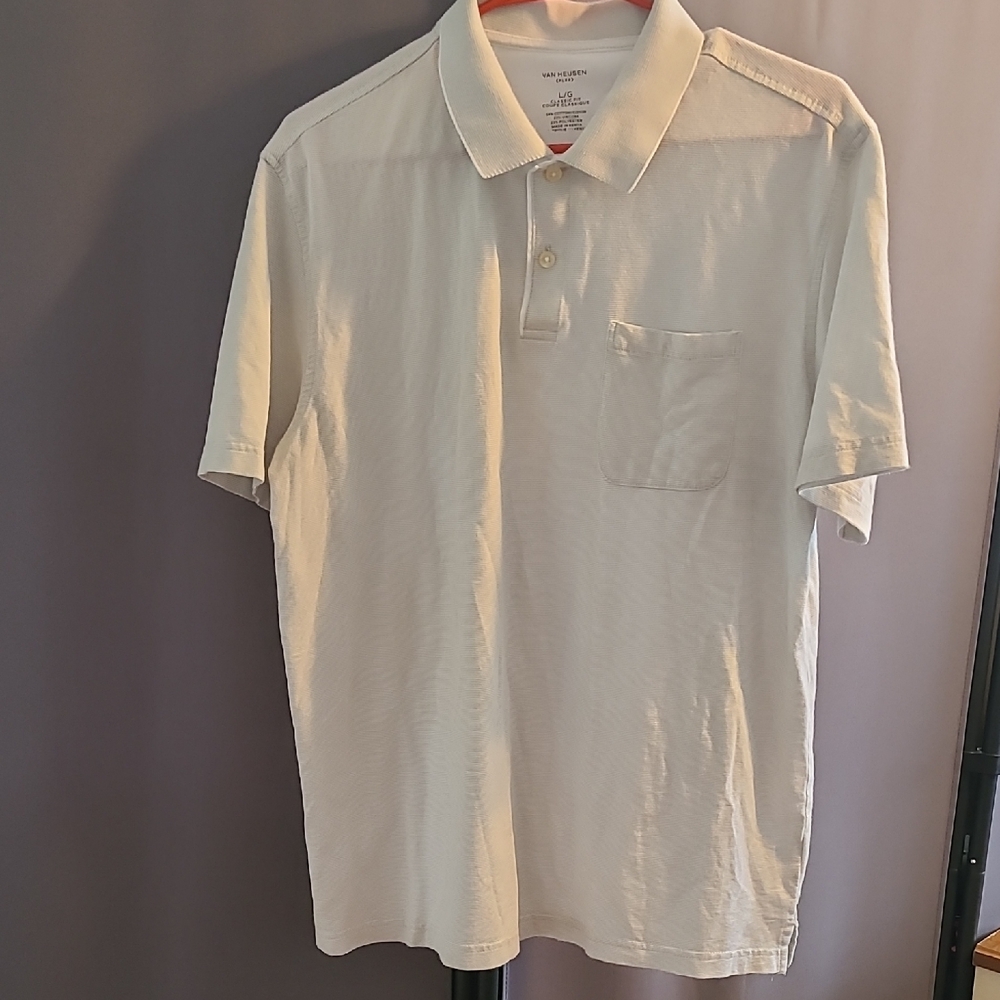 Van Heusen Light Cream Polo Shirt